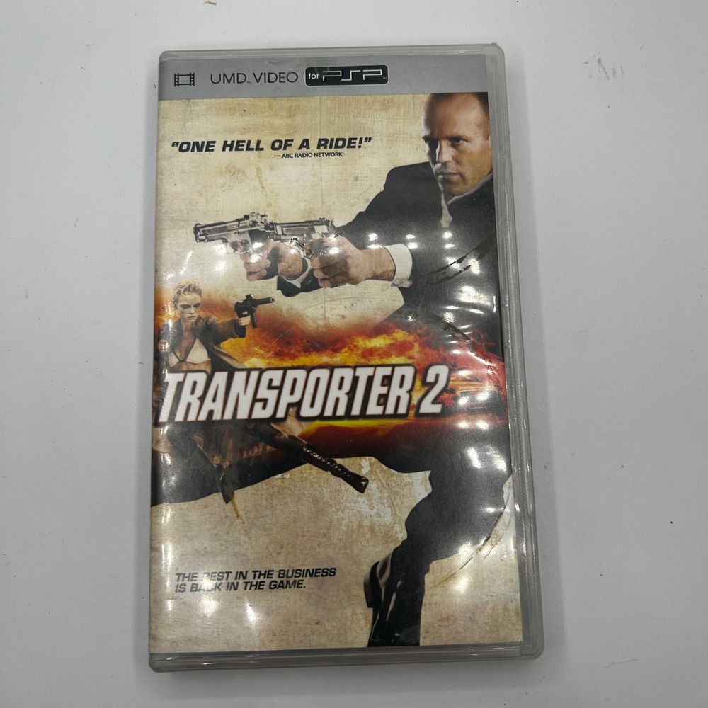 Sony PSP Transporter 2 UMD Video Case and Art Only Jason Statham Action Good